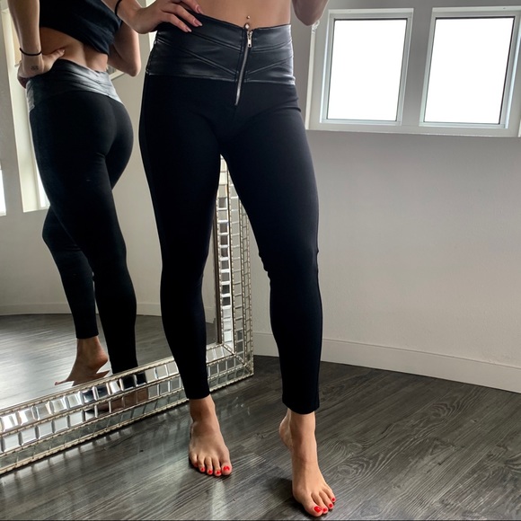 RESTOCK! Olivia Leather Waist Zip Leggings - Picture 3 of 8